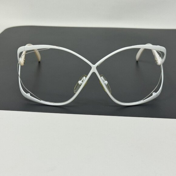 Christian Dior Vintage Sunglasses White 2056 70 Size 67mm No Lenses - Picture 3 of 16